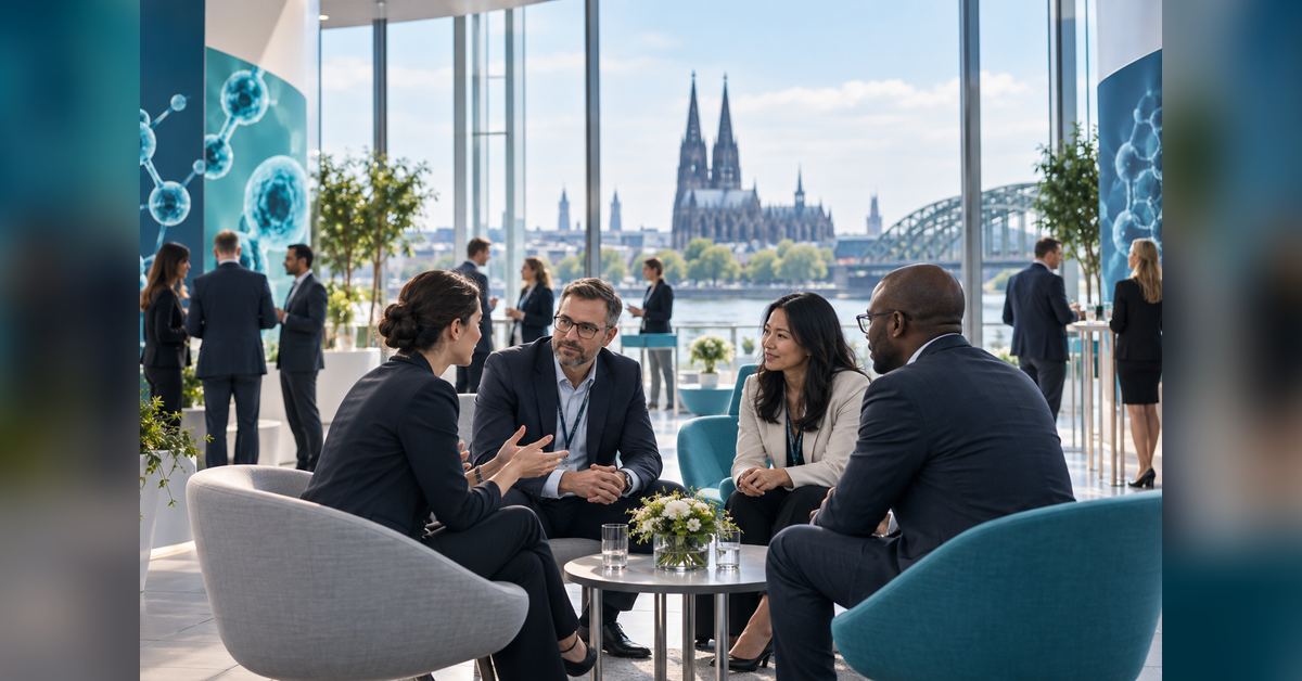 Life sciences leaders holding biopharma partnering meetings in Cologne for BIO-Europe 2026