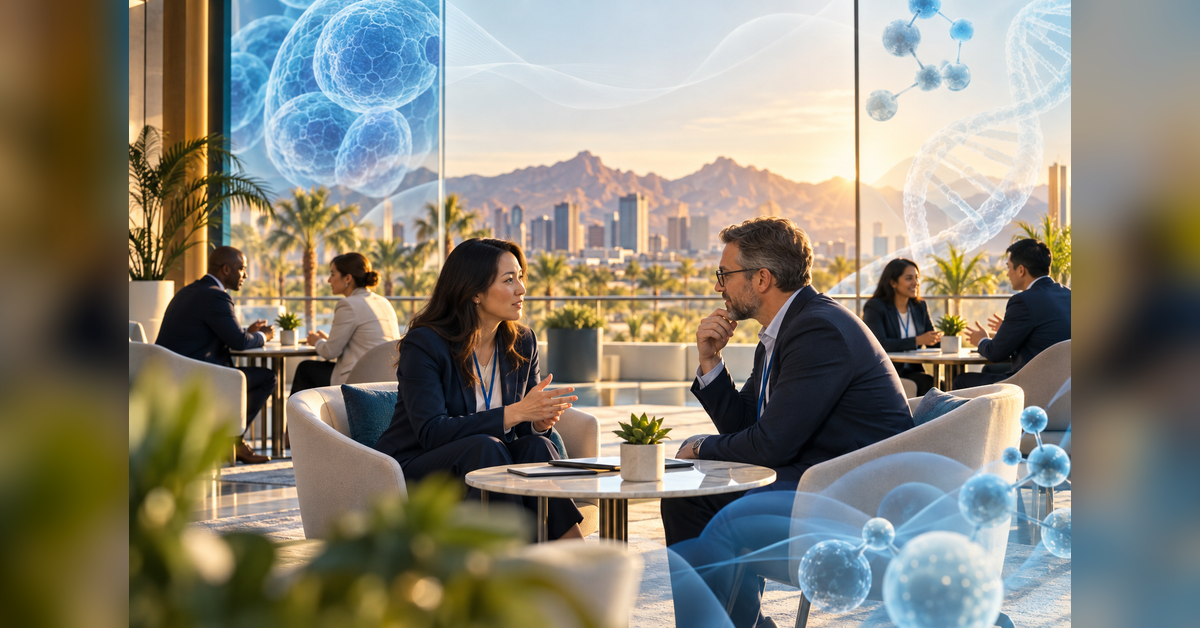 Life sciences executives preparing for Cell and Gene Meeting on the Mesa 2026 in Phoenix