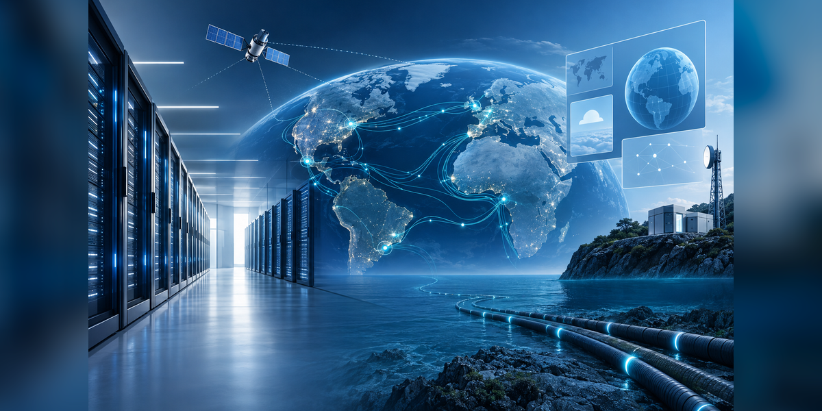 PTC webinar archive topics represented by data centers, submarine cables, satellites and connected infrastructure