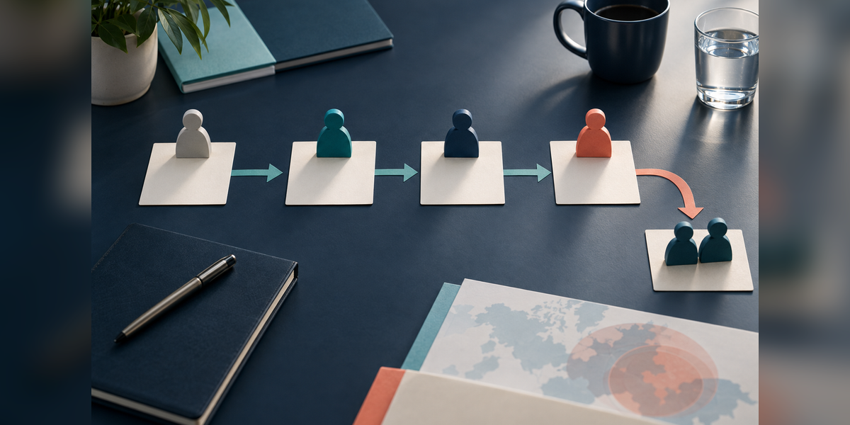 Conceptual planning board for crisis communications RACI roles and approval handoffs