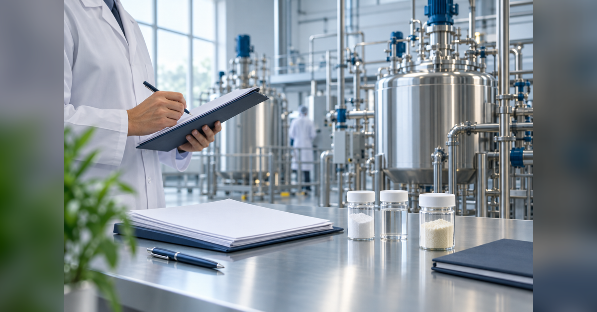 Conceptual production vessels and sample containers for pharmaceutical intermediate manufacturers
