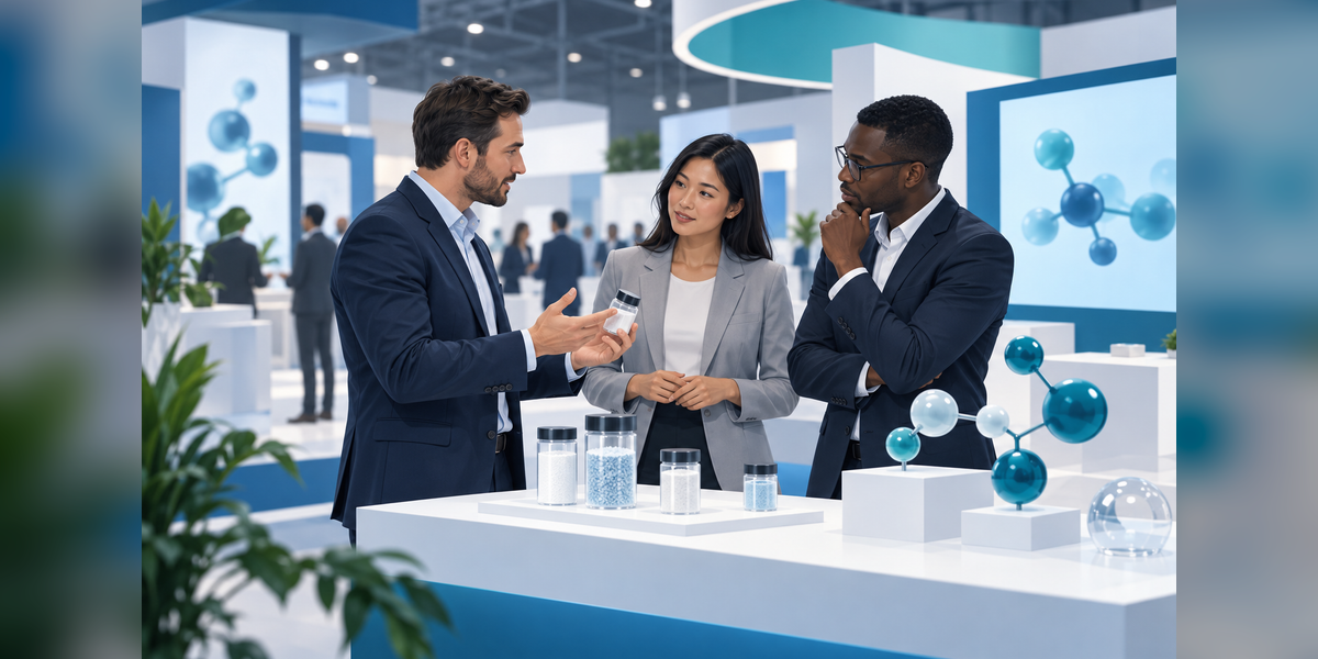 Conceptual specialty-chemical supplier meeting for Chemspec Europe 2027 planning