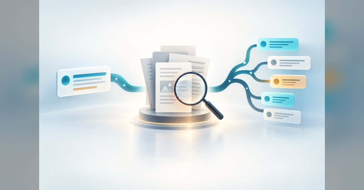 Conceptual Google AI Overviews vs AI Mode comparison with separate answer pathways and source documents