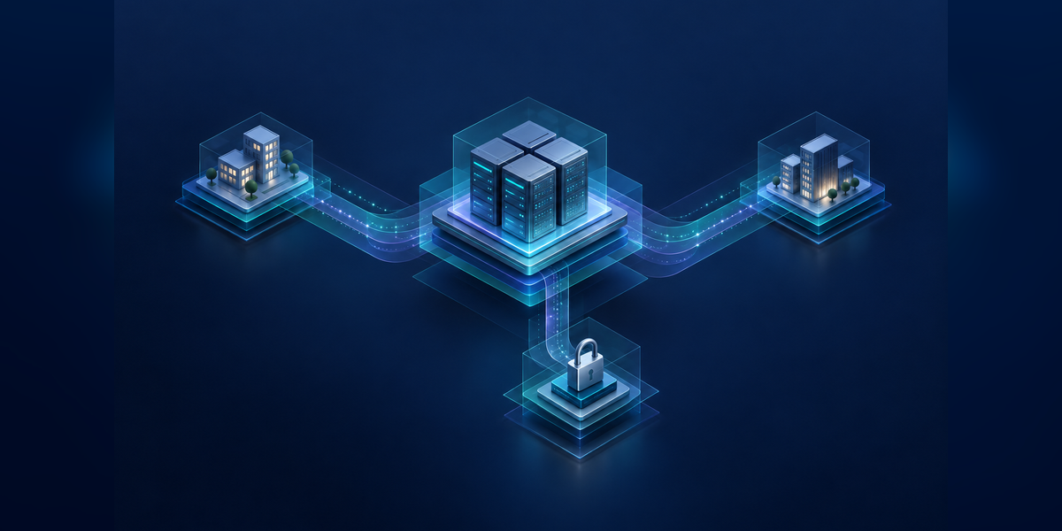 Conceptual layered network architecture for post-quantum AI infrastructure