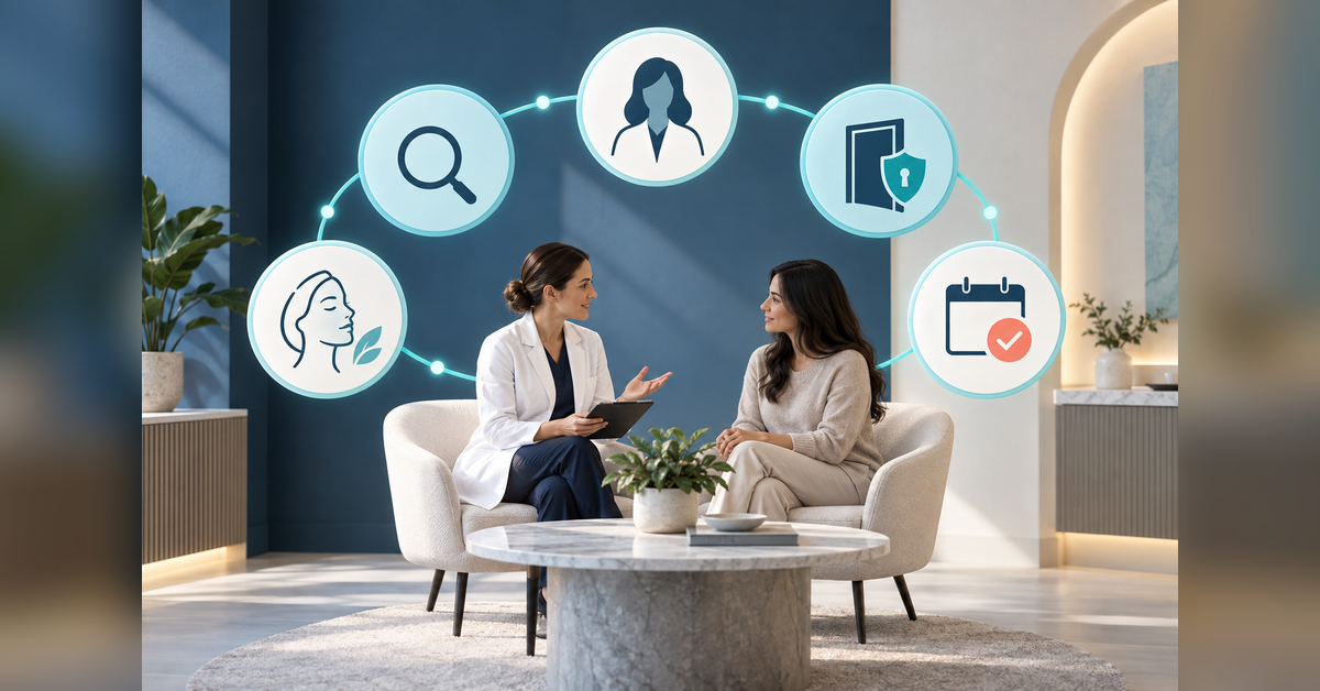 medical spa ppc: The Clinical Trust-to-Appointment Loop illustrated as an evidence-led buyer decision guide