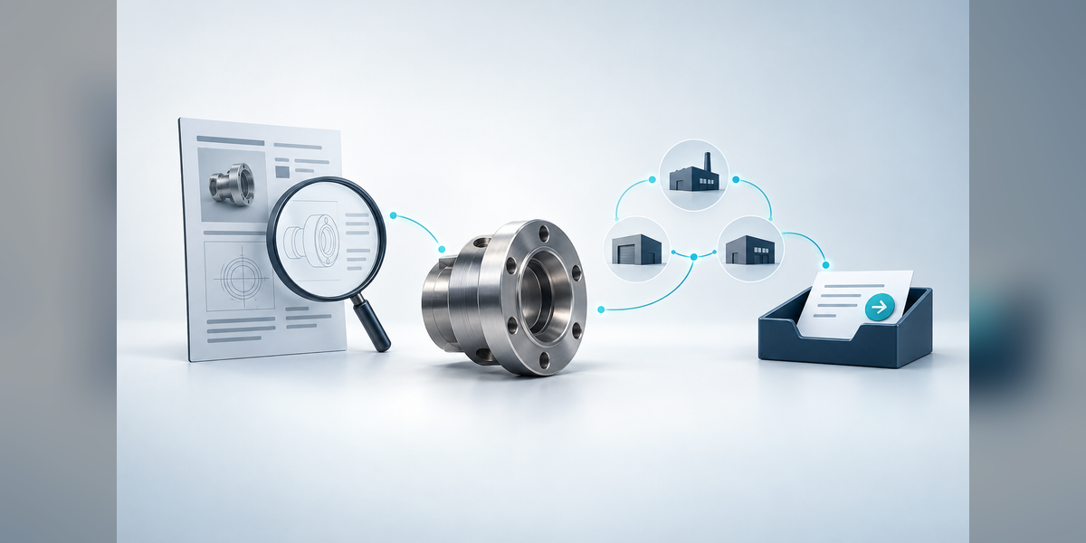 best tools for seo for manufacturing: The Specification-to-RFQ Authority Chain illustrated as an evidence-led buyer decision guide