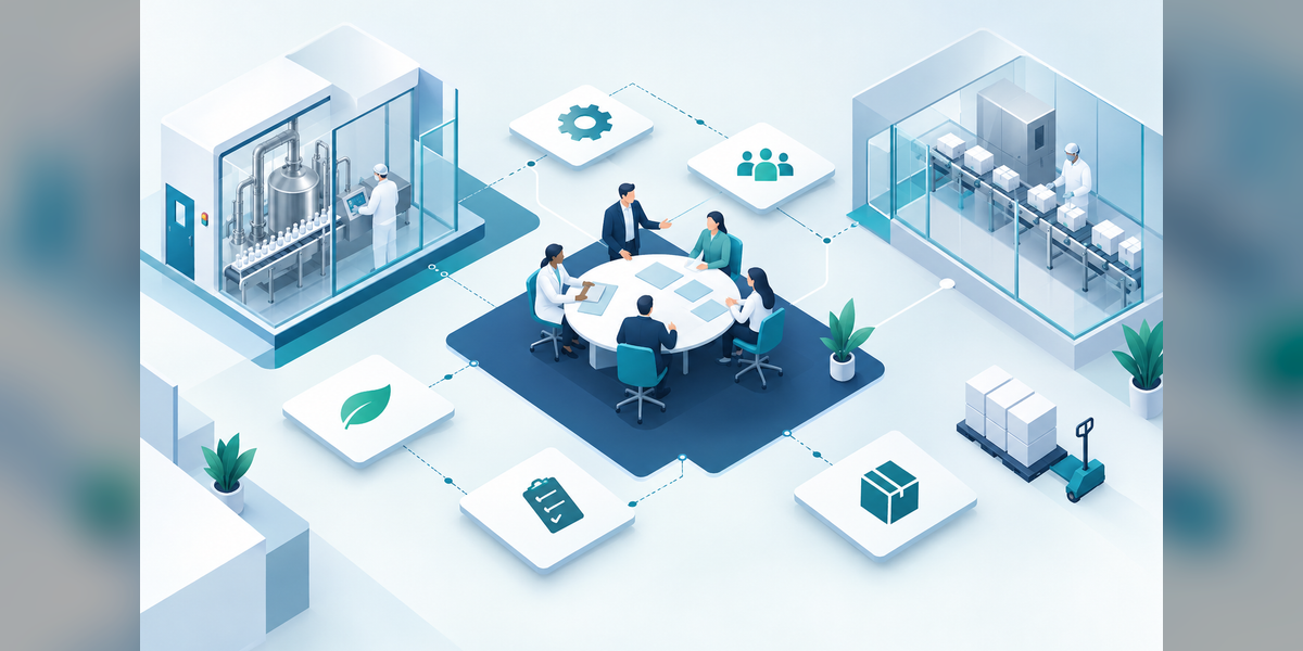 Conceptual planning illustration for PDA Manufacturing Excellence Conference 2027
