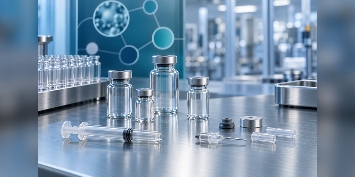 Conceptual glass vials and syringe components for a fill-finish CDMO buyer guide
