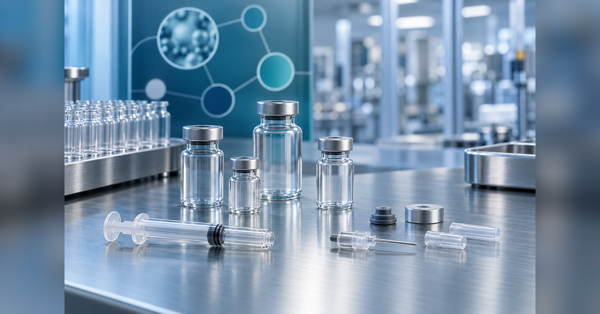 Conceptual glass vials and syringe components for a fill-finish CDMO buyer guide