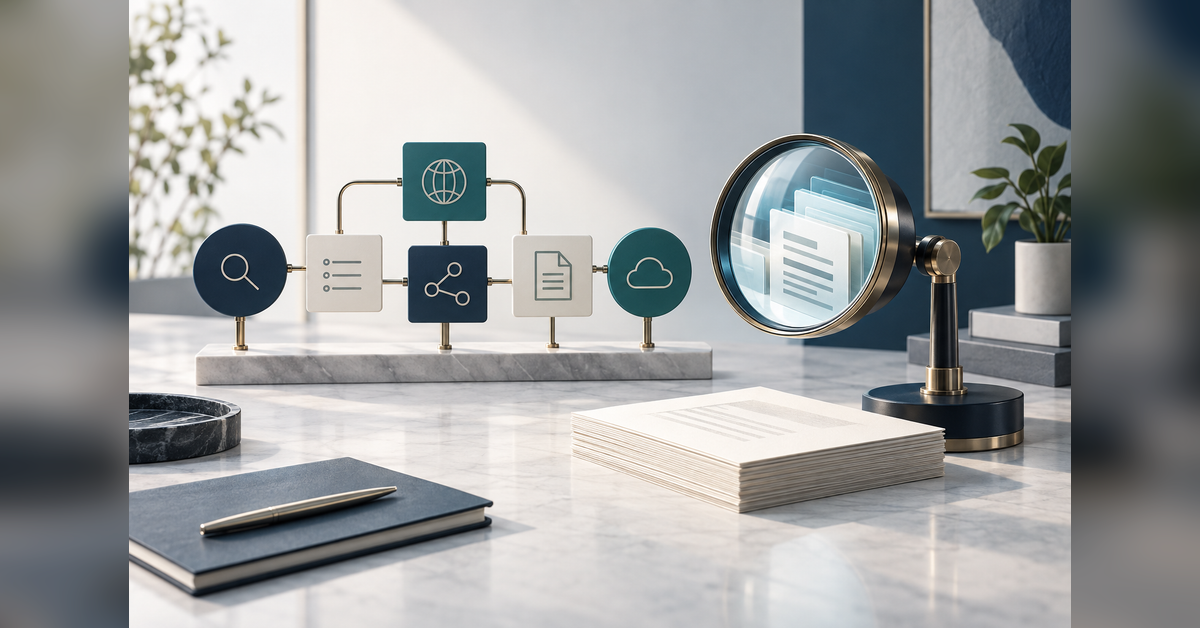 Conceptual Semrush vs Profound comparison of broad search workflows and focused AI answer analysis