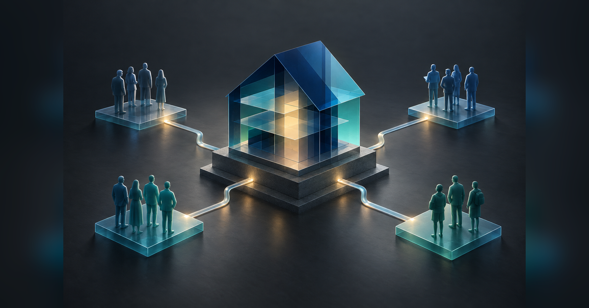 Conceptual brand messaging structure connecting one central promise to four buyer audiences