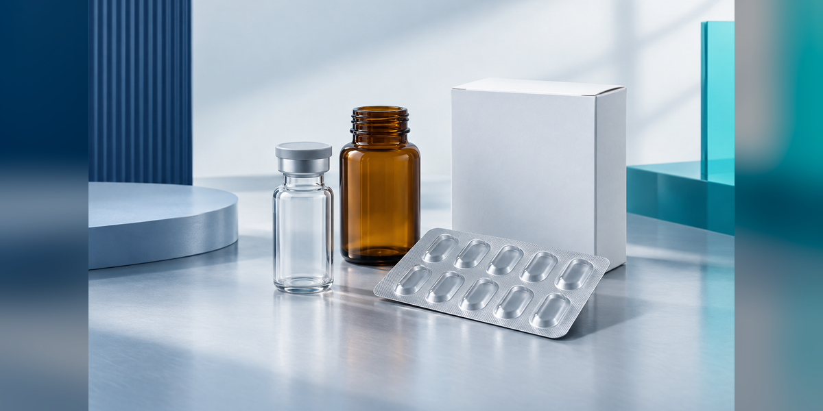Unbranded packaging components illustrating scope comparisons for pharmaceutical packaging companies