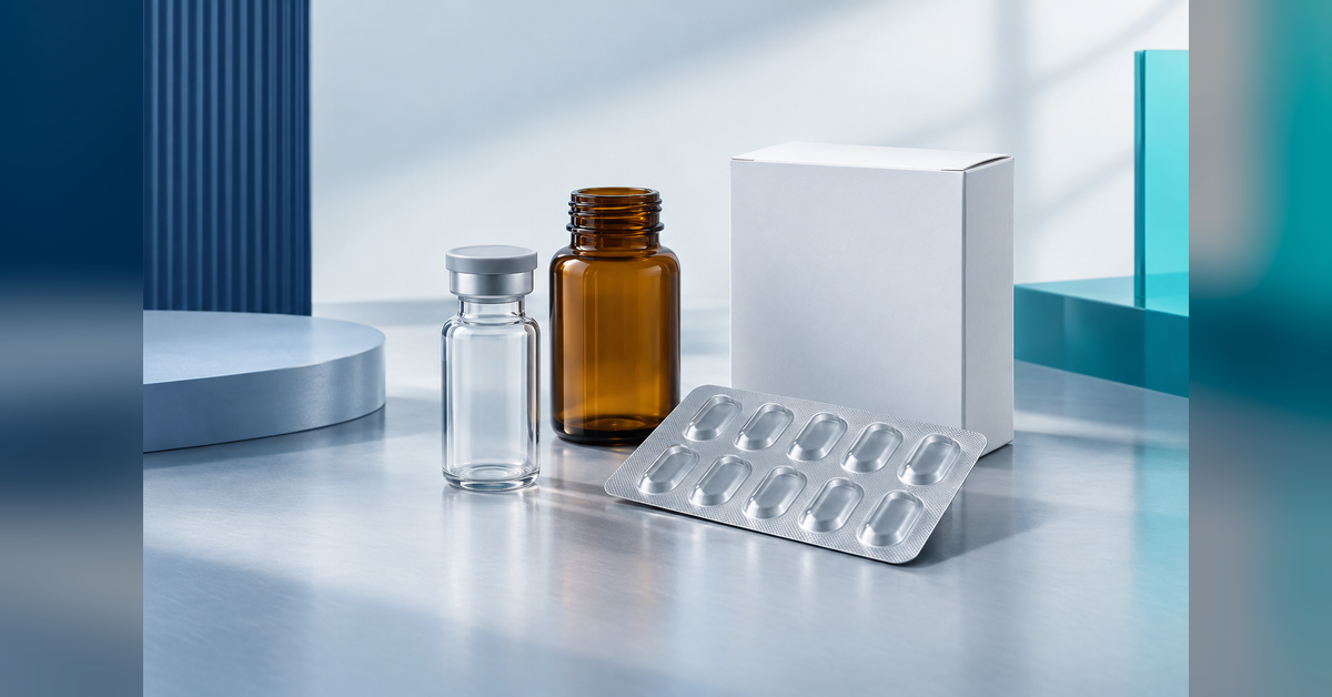 Unbranded packaging components illustrating scope comparisons for pharmaceutical packaging companies