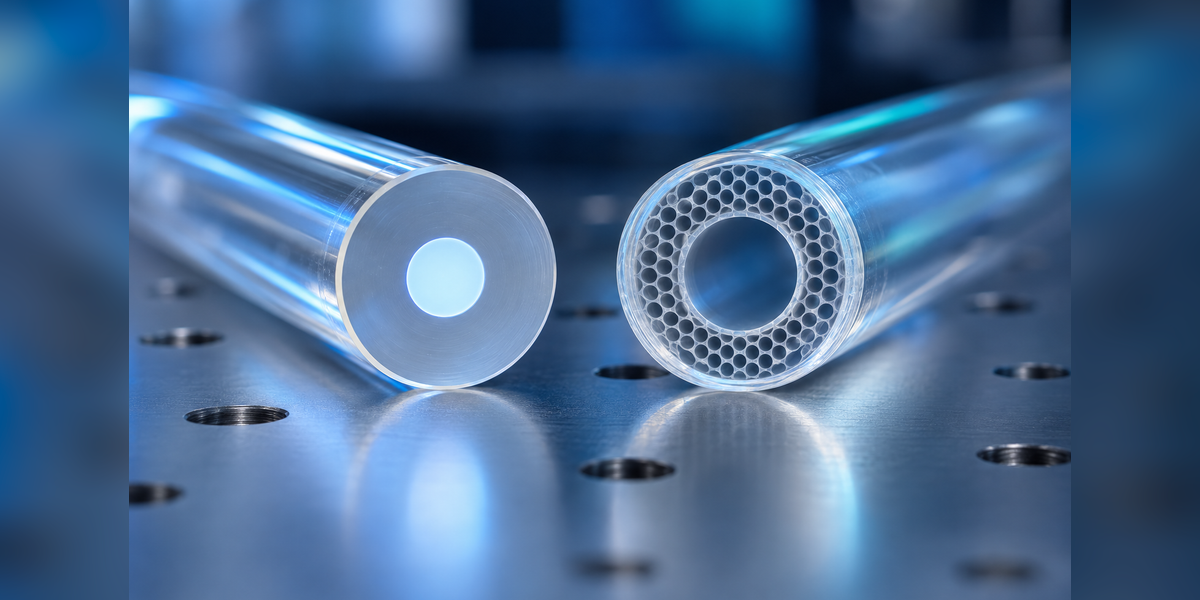 Hollow-core fiber compared with traditional glass-core fiber for AI and data-center networks
