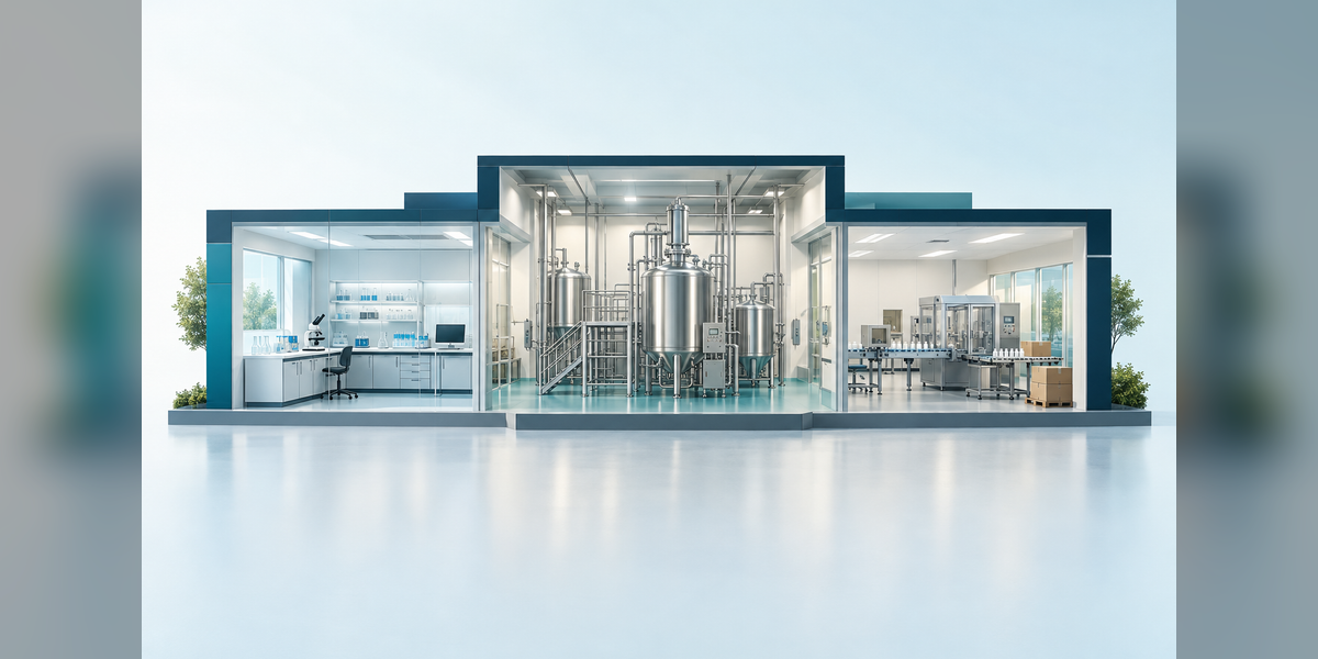 Conceptual laboratory, processing, and packaging workspaces for a best small molecule CDMOs buyer guide