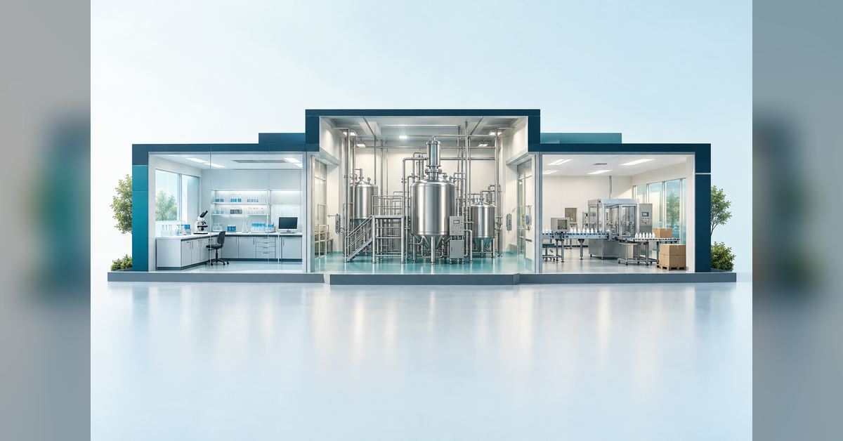 Conceptual laboratory, processing, and packaging workspaces for a best small molecule CDMOs buyer guide