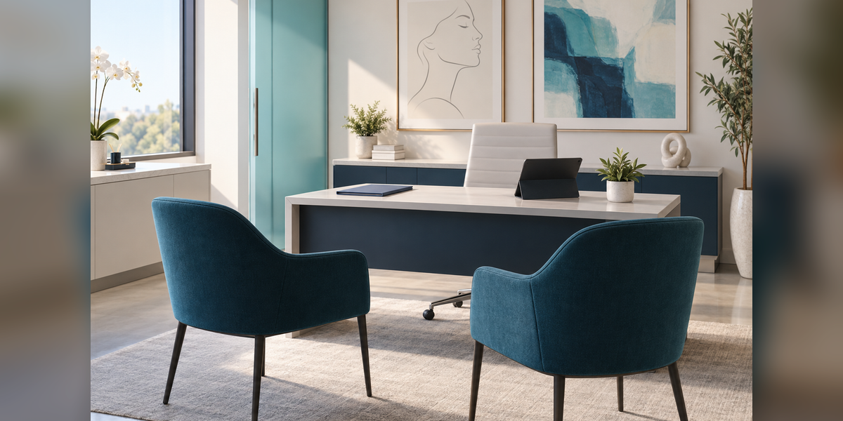 Conceptual consultation room for a plastic surgery PPC agency selection guide